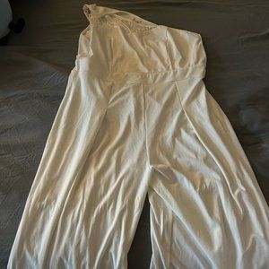 White Women's Pants Romper